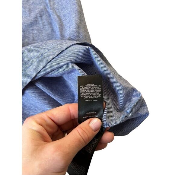 Ted Baker Mens Blue Short Sleeve Button-Down Collar Polo Shirt Size 6 M - Picture 5 of 9